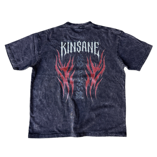 UNSTOPPABLE FLAME Acid Washed Heavy T-Shirt