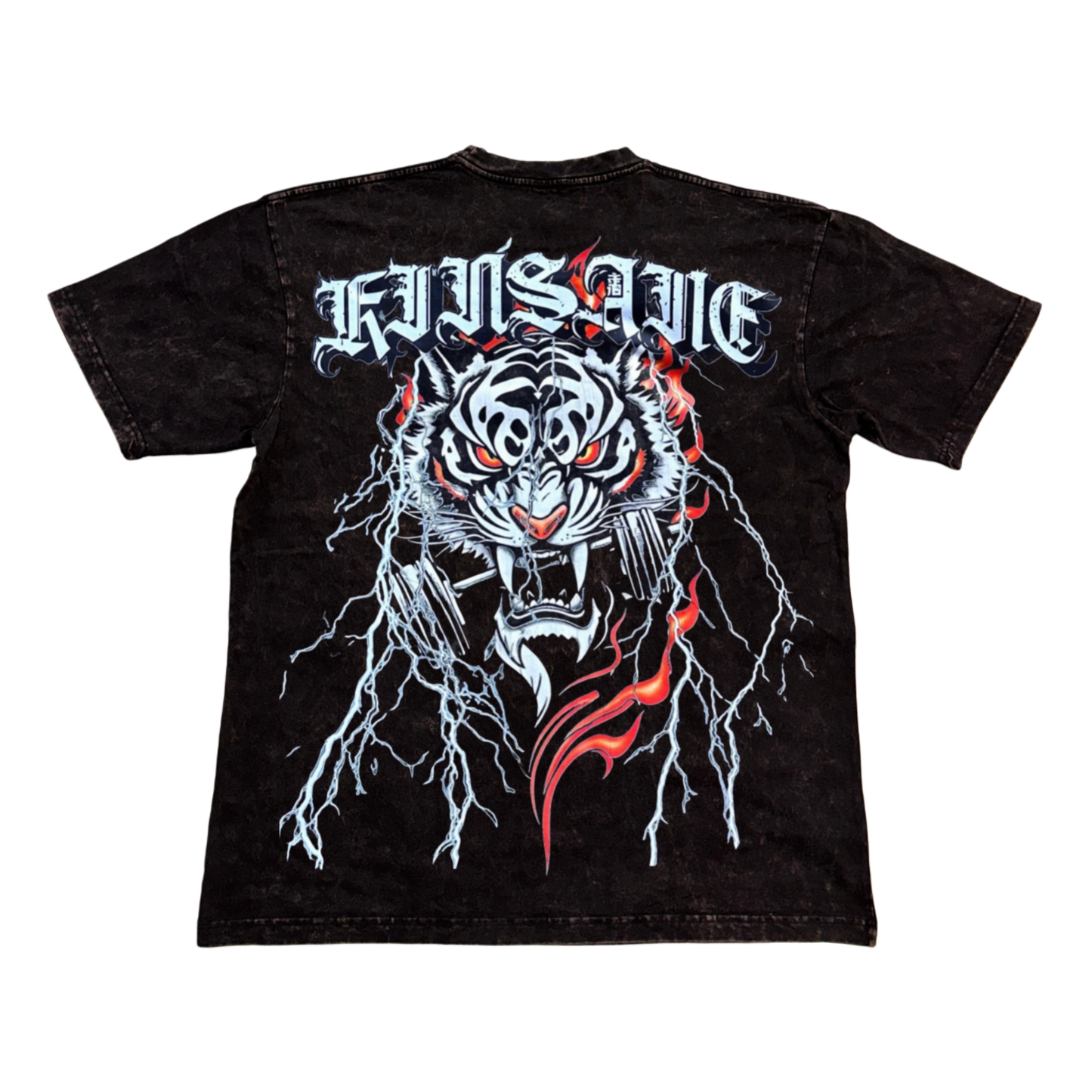 IRON TIGERS Acid Washed Heavy T-Shirt