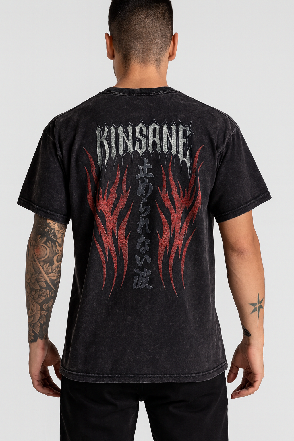 UNSTOPPABLE FLAME Acid Washed Heavy T-Shirt